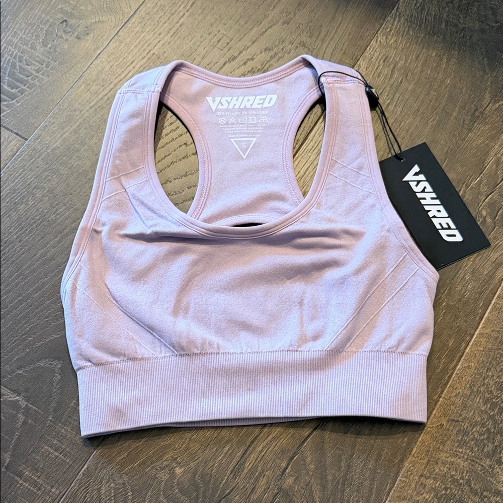 NWT VSHRED Women's Purple Sports Bra